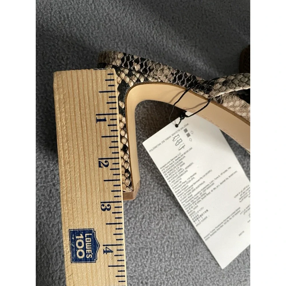 The Drop Avery Sandal/ Heels Snake Pattern Sz7.5 New!‎